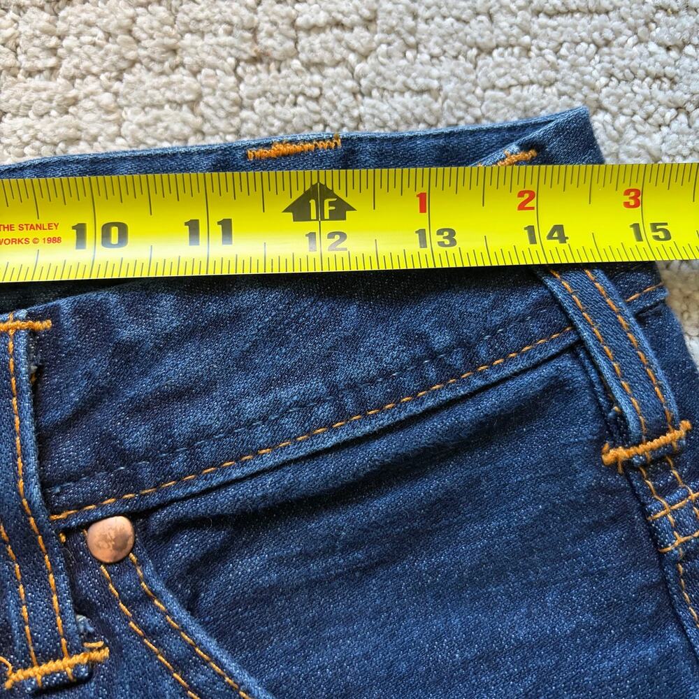 Vintage Y2K True Religion Womens Low Rise Flare Jeans Size 26 Dark Wash - Picture 9 of 11